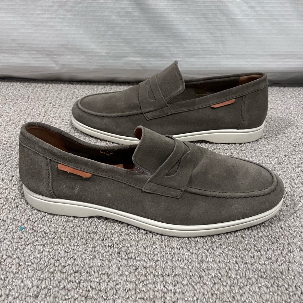 Rodd & Gunn Men Moana Loafer Shoes Size 12, 45 Green Gray Slip On Suede Leather - Picture 12 of 16